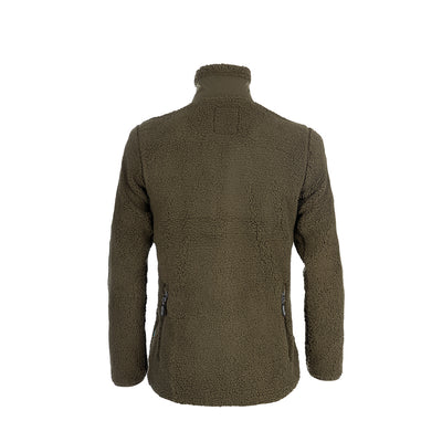 Sherpa Fleece Jacket for Women (Olive)