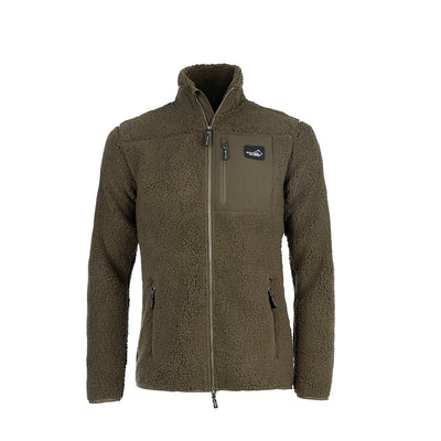 Sherpa Fleece Jacket for Women (Olive)
