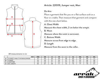 Light-weight  Jumper Unisex Vest  (Navy)