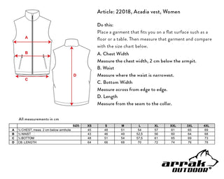 Acadia Lady Softshell Training Vest (Navy)