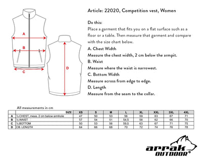 Competition Vest Lady (Dark Red)