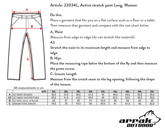 Active Stretch Pants Lady Fuchsia (Long)