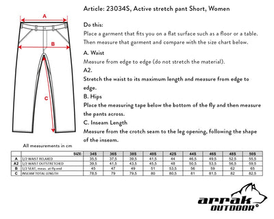 Active Stretch Pants Lady Fuchsia (Short)