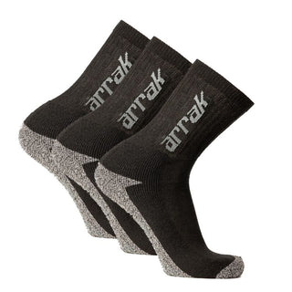 Work Socks 3-Pack (Black)