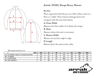 Sherpa Fleece Jacket for Women (Black)