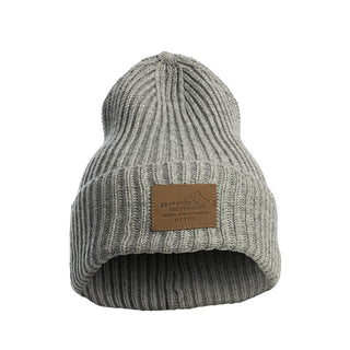 Chunky Knitted Beanie (Gray)