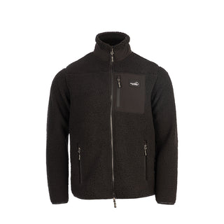 Sherpa Fleece Jacket for Men (Black)