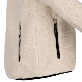 Sherpa Fleece Jacket for Women (Off-White)