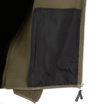 Sherpa Fleece Jacket for Men (Olive)