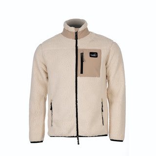 Sherpa Fleece Jacket for Men (Off-White)