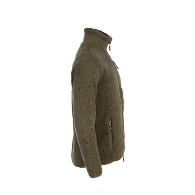Sherpa Fleece Jacket for Men (Olive)