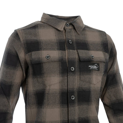 Canada Flannel Long-Sleeve Lady (Brown) - Arrak Outdoor USA