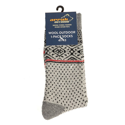 Arrak Outdoor's Wool Sock (Gray) - Arrak Outdoor USA