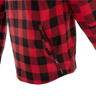 Flannel Insulated shirt Men (Red) - Arrak Outdoor USA