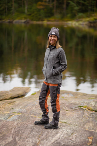 Hiker Fleece Jacket Lady (Gray Mélange) - Arrak Outdoor USA