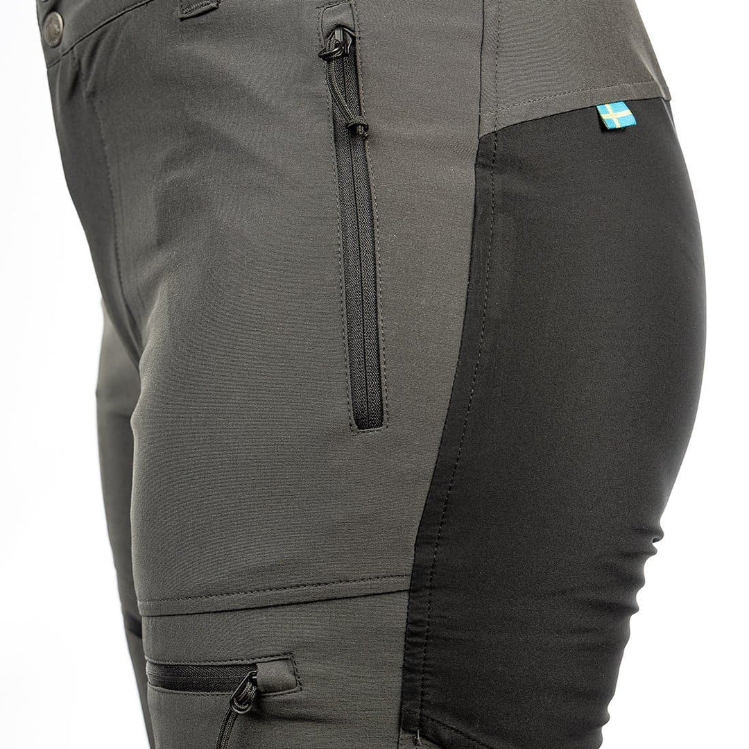 Explore in Style: Gray Performance Pants for Women with Deep