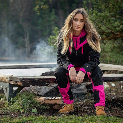 AKKA Lady Softshell Jacket (Black/Pink) - Arrak Outdoor USA