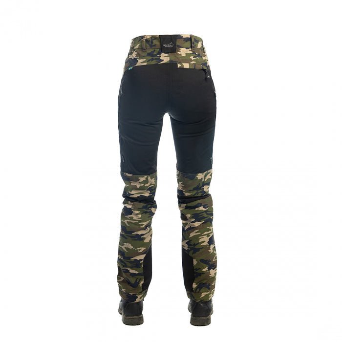 Best Women's Comfortable Stretchy Hiking Pants - Camo Olive