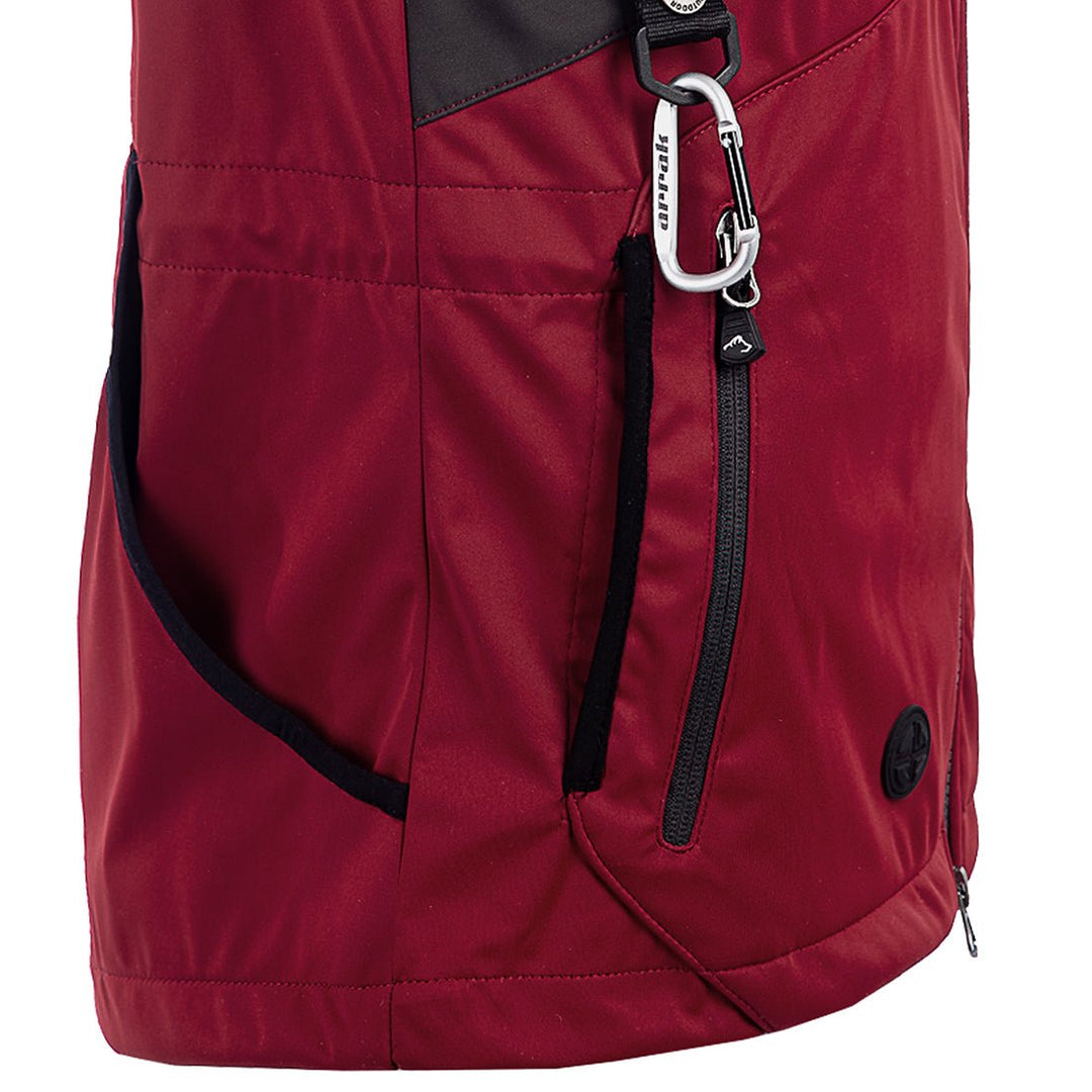 Acadia Lady Softshell Training Vest (Dark Red) - Arrak Outdoor USA