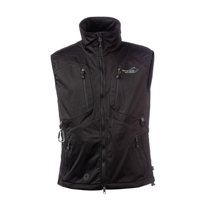 Acadia Unisex Softshell Vest (Black) - Arrak Outdoor USA